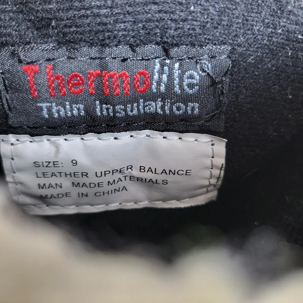 Northside ThermoLite Thin Insulation 9 Denim Blue Black Suede Zip Ankle Boots - Picture 8 of 9